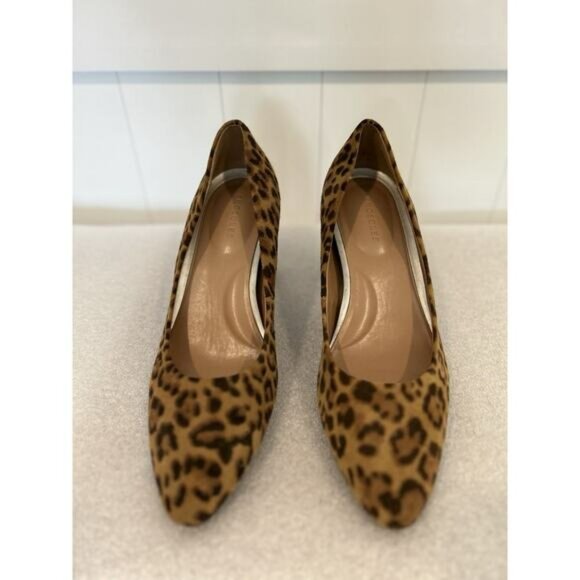 AEROSOLS womens shoes High Heel Leopard calf hair upper - Size 9.5 - Picture 1 of 8